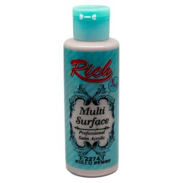 Rich Multi Surface Küllü Pembe 130 cc Akrilik Boya