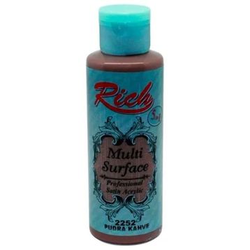 Rich Multi Surface Pudra Kahve 130 cc Akrilik Boya
