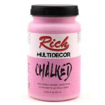 Rich Multidecor Chalked 4522 Bebek 250 ml Pembe Akrilik Boya