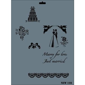 Rich N-128 Yeni Seri XL 35x25 cm Stencil