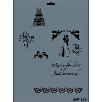 Rich N-128 Yeni Seri XL 35x25 cm Stencil