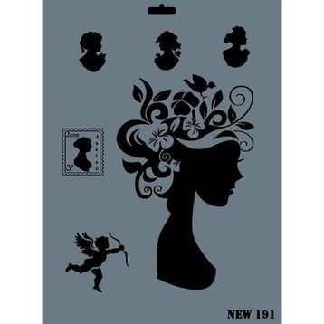 Rich N-191 Yeni Seri XL 35x25 cm Stencil