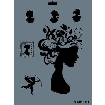 Rich N-191 Yeni Seri XL 35x25 cm Stencil