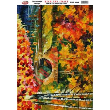 Rich N:9398 33x48 cm Dekupaj Kağıdı