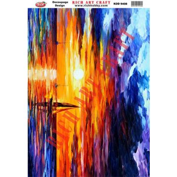 Rich N:9408 33x48 cm Dekupaj Kağıdı