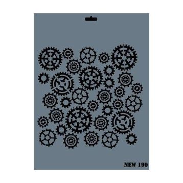 Rich NEW-199 Stencil 25x35 cm Boyama Şablonu
