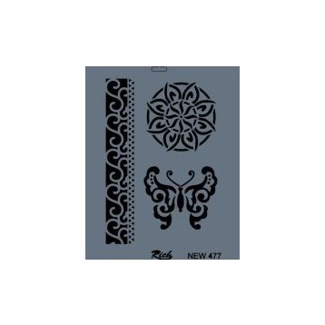 Rich NEW-477 Stencil 25x35 cm Boyama Şablonu
