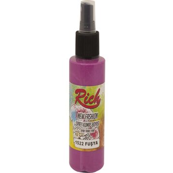 Rich New Fashion 1522 Fuşya 100 cc Sprey Kumaş Boyası