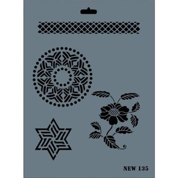 Rich New Seri N-135 35x25 cm Stencil