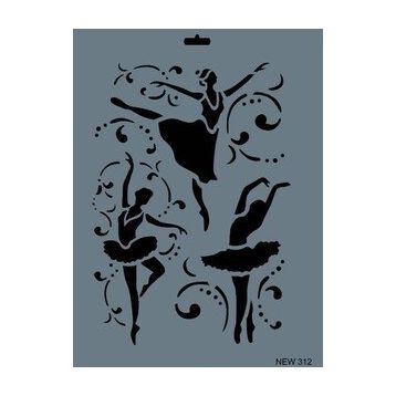 Rich New Seri N-312 35x25 cm Stencil