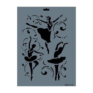 Rich New Seri N-312 35x25 cm Stencil