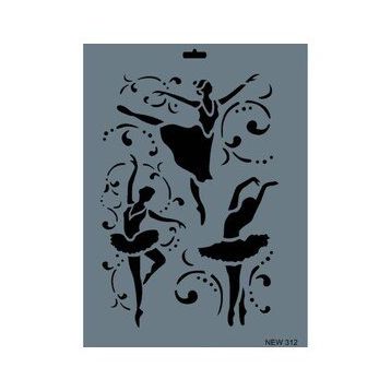 Rich New Seri N-312 35x25 cm Stencil