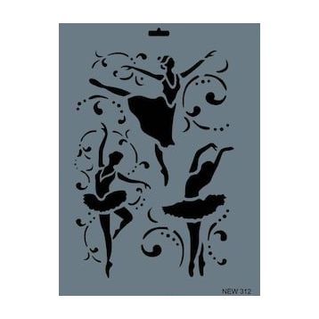 Rich New Seri N-312 35x25 cm Stencil