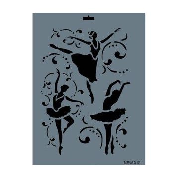 Rich New Seri N-312 35x25 cm Stencil