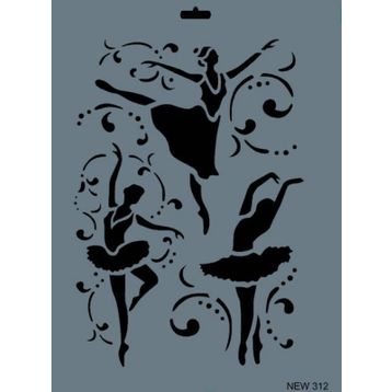 Rich New Seri N-312 35x25 cm Stencil