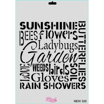 Rich New Seri N 326 35x25 cm Stencil
