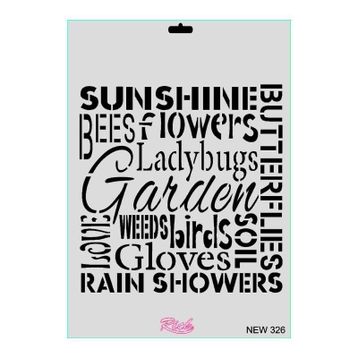 Rich New Seri N 326 35x25 cm Stencil