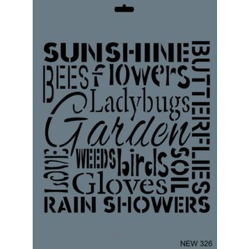 Rich New Seri N 326 35x25 cm Stencil