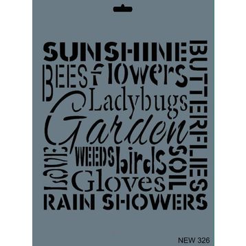Rich New Seri N 326 35x25 cm Stencil