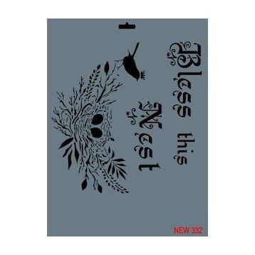 Rich New Seri N-332 35x25 cm Stencil