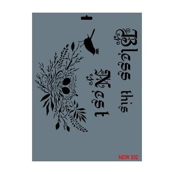 Rich New Seri N-332 35x25 cm Stencil