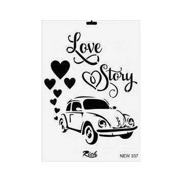 Rich New Seri N-337 35x25 cm Stencil