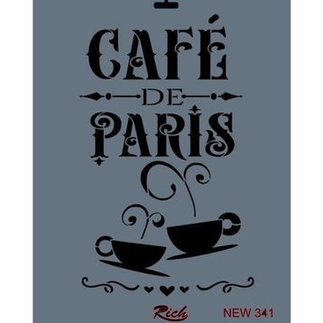 Rich New Seri N-341 35x25 cm Stencil