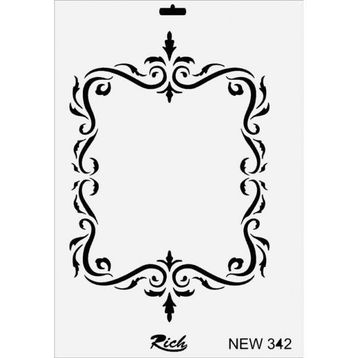 Rich New Seri N-342 35x25 cm Stencil