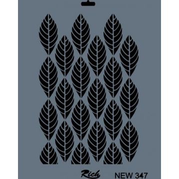 Rich New Seri N-347 35x25 cm Stencil