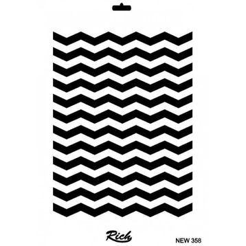 Rich New Seri N 358 35x25 cm Stencil