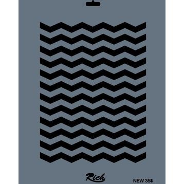Rich New Seri N 358 35x25 cm Stencil