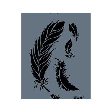 Rich New Seri N-387 35x25 cm Stencil