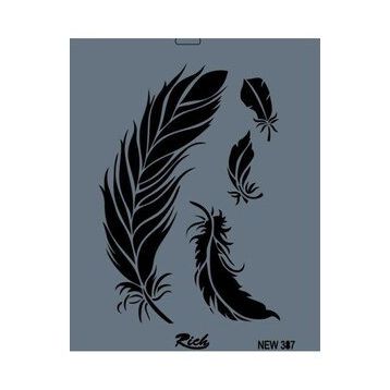 Rich New Seri N-387 35x25 cm Stencil