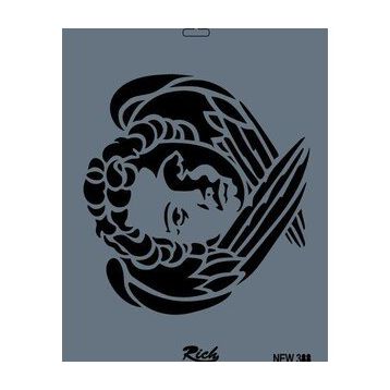Rich New Seri N-388 35x25 cm Stencil