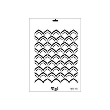 Rich New Seri N 393 35x25 cm Stencil