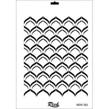 Rich New Seri N 393 35x25 cm Stencil