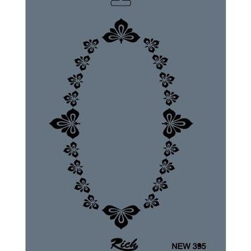 Rich New Seri N-395 35x25 cm Stencil