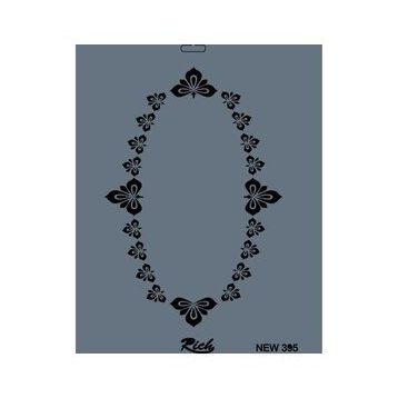 Rich New Seri N-395 35x25 cm Stencil