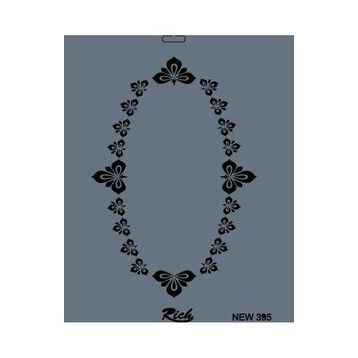 Rich New Seri N-395 35x25 cm Stencil