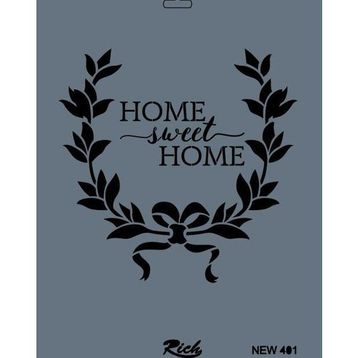 Rich New Seri N-401 35x25 cm Stencil