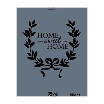 Rich New Seri N-401 35x25 cm Stencil