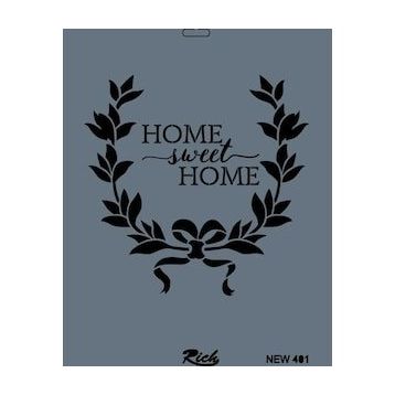 Rich New Seri N-401 35x25 cm Stencil