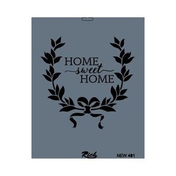 Rich New Seri N-401 35x25 cm Stencil