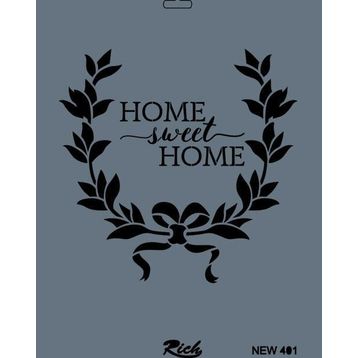 Rich New Seri N-401 35x25 cm Stencil