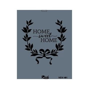 Rich New Seri N-401 35x25 cm Stencil