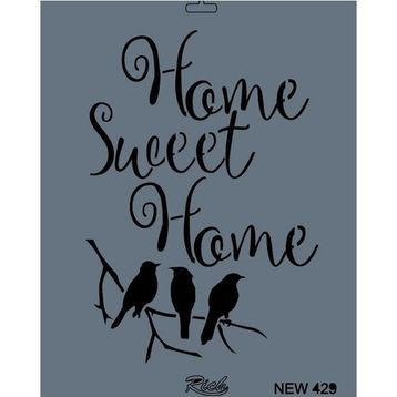 Rich New Seri N-429 35x25 cm Stencil