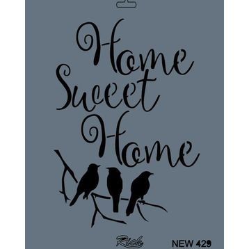Rich New Seri N-429 35x25 cm Stencil