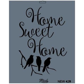 Rich New Seri N-429 35x25 cm Stencil