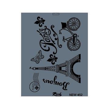 Rich New Seri N-452 35x25 cm Stencil