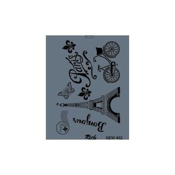 Rich New Seri N-452 35x25 cm Stencil
